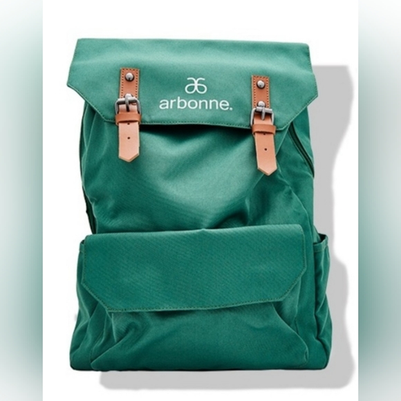 Arbonne Nature Pack Green Hiking Camping Backpack Made of Recyled Plastic NEW - Picture 4 of 5